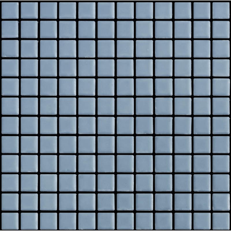 Aviation Blue 1" x 1" x 1/4" Mosaic on Mesh