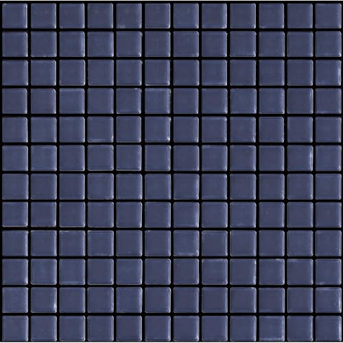 Navy Blue 1" x 1" x 1/4" Mosaic on Mesh