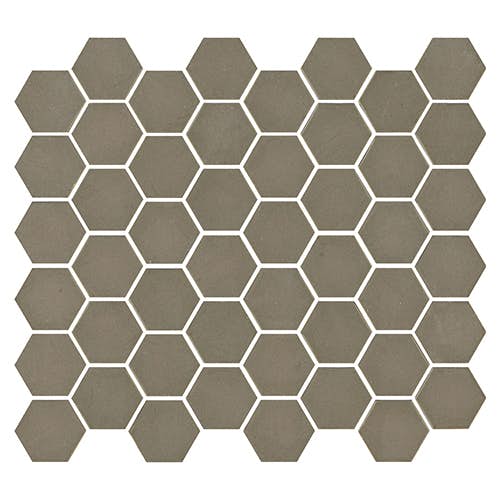 Taupe 2" Hex Mosaic