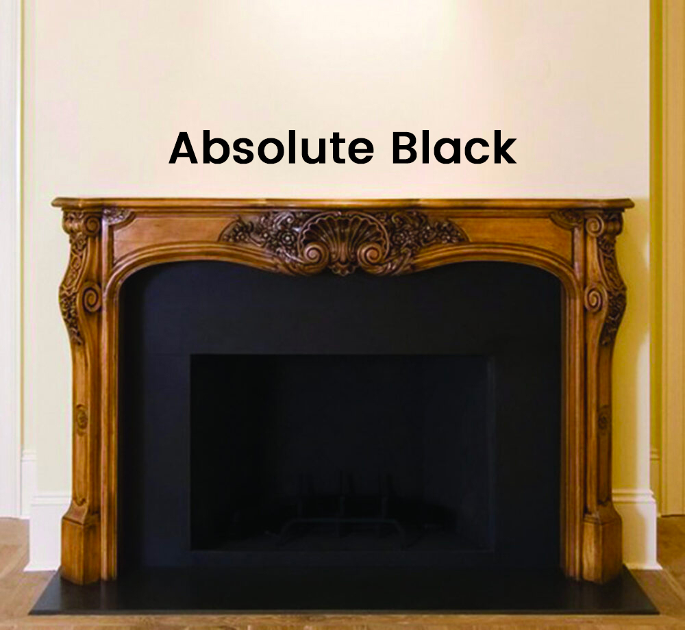 Granite Fireplace Surround MLW Surfaces   Absolute Black 